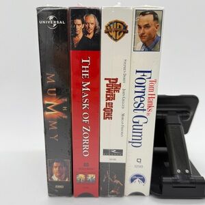 VHS Tape Compilation All New Sealed Forest Gump The Mummy The Mask of Zorro NWT